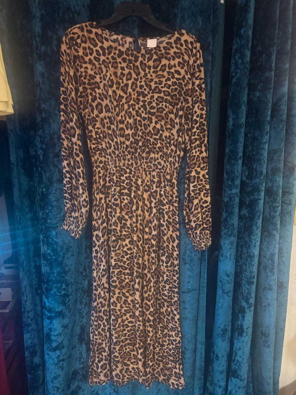 H&M Leopard Print Midi Dress - Brown & Black